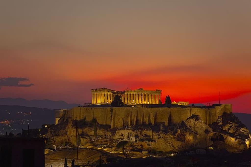 Touristic Center&Acropolis View Lägenhet Aten Exteriör bild